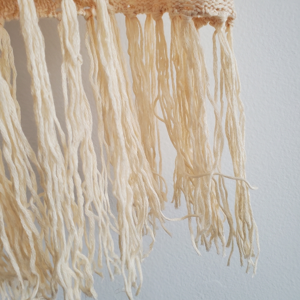 SHEIN Cream Crochet Knit Fringe Boho Tank Top - Picture 5 of 10